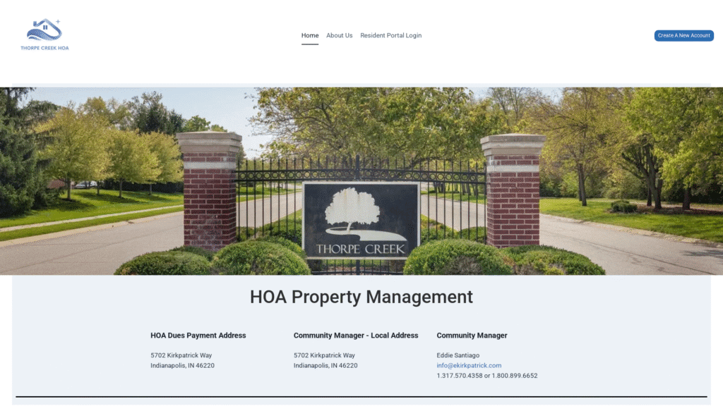 local business website design project example