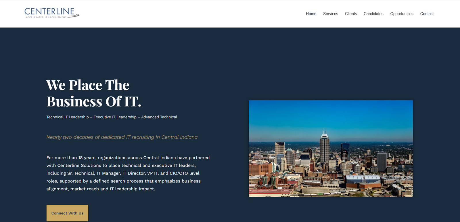 Centerline Solutions website screenshot